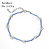 IngeSight.Z Bohemian Colorful Beads Flower Choker Necklace for Women 2022 Summer Statement Short Collar Clavicle Chain Jewelry