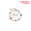 IngeSight.Z Bohemian Colorful Crystal Flower Beaded Bracelet for Women  Imitation Pearls Sweet Acrylic Y2k Bracelet 2022