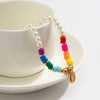 IngeSight.Z Bohemian Colorful Polymer Clay Pearls Choker Necklace For Women Gold Color Shell Pendant Neck Bracelet Set Jewelry
