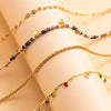 IngeSight.Z Bohemian Colorful Rainbow Crystal Beads Tassel Pendant Necklaces for Women Sequins Toggle Choker Necklaces Jewelry