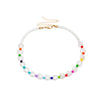 IngeSight.Z Bohemian Imitation Pearl Choker Necklace Collar for Women Statement Colorful Bead Clavicle Chain Necklace Jewelry