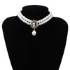 IngeSight.Z Bohemian Multi Layered Simulated Pearl Choker Necklace Collar Statement Boho Clavicle Chain Necklace Women Jewelry