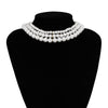 IngeSight.Z Bohemian Multi Layered Simulated Pearl Choker Necklace Collar Statement Boho Clavicle Chain Necklace Women Jewelry