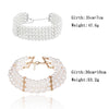 IngeSight.Z Bohemian Multi Layered Simulated Pearl Choker Necklace Collar Statement Boho Clavicle Chain Necklace Women Jewelry