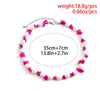 IngeSight.Z Bohemian Natural Irregular Rose Red Stone Oval Pearl Necklace For Women Kpop Personality Choker Necklace Party
