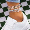 IngeSight.Z Bohemian Natural Stone Bead Anklet Bracelet For Women 2022 Summer Beach Irregular Stone Barefoot Foot Jewelry Gift