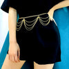 IngeSight.Z Bohemian Retro Style Multilayer Alloy Waist Chain Body Chain for Women Round Pendant Belly Chain Waist Chain Jewelry