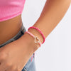IngeSight.Z Boho Colorful Heart Braid Bracelet for Women DIY Handmade Adjustable Friendship Bracelets 2022 Summer Jewelry