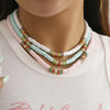 IngeSight.Z Boho Colorful Soft Polymer Clay Choker Necklace For Women Handmade Adjustable Metal Spacer Beads Collar Necklace