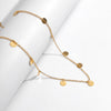 IngeSight.Z Boho Multilayer Small Discs Pendant Back Chain for Women Gold Color Long Necklace Body Sexy Chain Jewelry Gift
