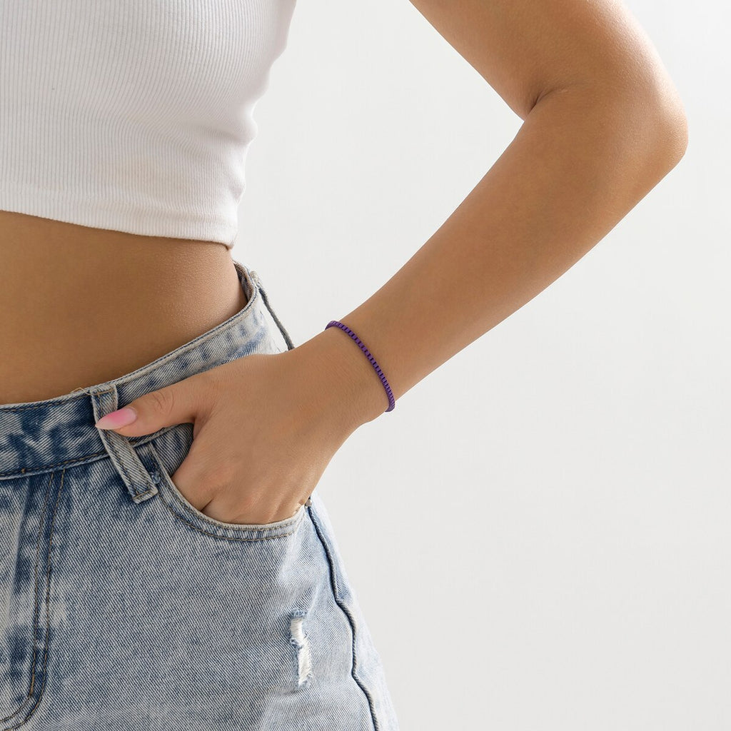 IngeSight.Z Boho Rainbow Color Enamel Box Chain Choker Necklace For Women 2022 Spray Paint Y2K Necklace Jewelry Gift