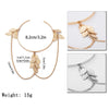 IngeSight.Z Charm Leaves Tassel Pendant Couple Bracelets Bangles Bohemian Summer Upper Arm Cuff Bracelets for Women Jewelry Gift