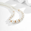 IngeSight.Z Classic Imitation Pearl Choker Necklace for Women  Rhinestone Clavicle Chain Necklace Wedding Party Gift 2022