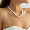 IngeSight.Z Classic Imitation Pearl Choker Necklace for Women  Rhinestone Clavicle Chain Necklace Wedding Party Gift 2022