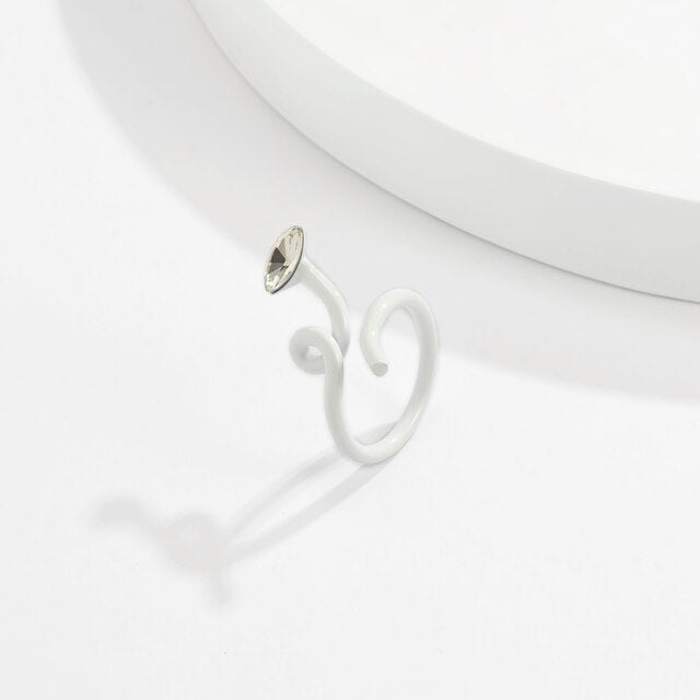 IngeSight.Z Colorful Geometric Irregular Metal Couple Knuckle Finger Rings Candy Color Women Open Rings Jewelry Accessories Gift