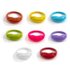 IngeSight.Z Colorful Punk Lips Shape Shape Knuckle Finger Rings for Women Girls Rainbow Mouth Lip Rings Hip Hop Party Jewelry