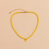 IngeSight.Z Cute Rainbow Colorful Love Heart Pendant Necklace Kpop Seed Beaded Short Choker Necklaces Collar for Women Jewelry