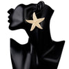 IngeSight.Z Elegant Gold Color Starfish Earrings Statement Alloy Ocean Sea Star Stud Earrings for Women Jewelry Gifts Brincos