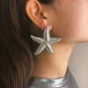 IngeSight.Z Elegant Gold Color Starfish Earrings Statement Alloy Ocean Sea Star Stud Earrings for Women Jewelry Gifts Brincos
