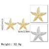 IngeSight.Z Elegant Gold Color Starfish Earrings Statement Alloy Ocean Sea Star Stud Earrings for Women Jewelry Gifts Brincos