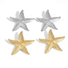 IngeSight.Z Elegant Gold Color Starfish Earrings Statement Alloy Ocean Sea Star Stud Earrings for Women Jewelry Gifts Brincos