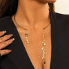 IngeSight.Z Elegant White Imitation Pearl Star Pendant Necklaces Collar Choker Necklaces for Women Wedding Neck Jewelry