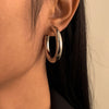 IngeSight.Z CCB Plastic Geometric Round Circle Hoop Earrings Punk Small Loop Earrings for Women Girls Party Jewelry Gift