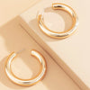IngeSight.Z CCB Plastic Geometric Round Circle Hoop Earrings Punk Small Loop Earrings for Women Girls Party Jewelry Gift