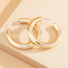 IngeSight.Z CCB Plastic Geometric Round Circle Hoop Earrings Punk Small Loop Earrings for Women Girls Party Jewelry Gift