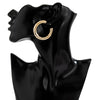 IngeSight.Z CCB Plastic Geometric Round Circle Hoop Earrings Punk Small Loop Earrings for Women Girls Party Jewelry Gift