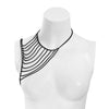 IngeSight.Z Gothic Multilayer Black Shoulder Body Chain for Women Simple Punk Metal Necklace Chain Body Jewelry Bra Top 2022