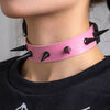 IngeSight.Z Gothic Spike Rivet Chocker Necklace for Women Sexy Punk Pu Leather Collar 2022 Halloween Party Club Jewelry Gift