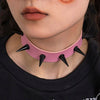 IngeSight.Z Gothic Spike Rivet Chocker Necklace for Women Sexy Punk Pu Leather Collar 2022 Halloween Party Club Jewelry Gift