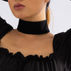 IngeSight.Z Gothic Wide Black Velvet Choker Necklace For Women Sexy Punk  Short Neck Colar Accessories Party Jewelry Gift 2022
