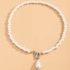 IngeSight.Z Imitation Pearl Lasso Toggle Clasp Choker Necklace Collar Punk Baroque Pendant Necklaces Jewelry