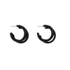 IngeSight.Z  Korean Candy Color C Shape Round Hoop Earrings for Women Simple Multi-layer Big Circle Earrings Piercing Jewelry
