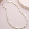 IngeSight.Z Korean Elegant Imitation Pearl Choker Necklace Collar Simple Minimalist Clavicle Chain Necklaces for Women Jewelry