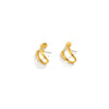 IngeSight.Z Korean Geometric U Shaped Stud Earrings for Women Simple Gold Color Piercing Earrings Jewelry Brincos Gift