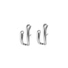 IngeSight.Z Korean Geometric U Shaped Stud Earrings for Women Simple Gold Color Piercing Earrings Jewelry Brincos Gift