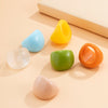 IngeSight.Z Korean Transparent Acrylic Geometric Chunky Rings Women Charm Colourful Rainbow Resin Knuckle Finger Rings Jewelry