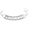 IngeSight.Z  Crystal Short Choker Necklace for Women Shiny Rhinestones Letter SEXY Collar Clavicle Chain Statement Jewelry