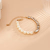 IngeSight.Z  Imitation Pearl Cubic Zircon Mixed Chain Bracelet for Women Korean   Bracelets Jewelry Gift