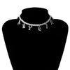 IngeSight.Z  Multi Row Rhinestones Short Choker Necklaces Shiny Crystal Necklaces Collar for Women Neck Wedding Jewelry