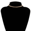 IngeSight.Z  Multi Row Rhinestones Short Choker Necklaces Shiny Crystal Necklaces Collar for Women Neck Wedding Jewelry