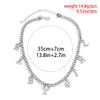 IngeSight.Z  Multi Row Rhinestones Short Choker Necklaces Shiny Crystal Necklaces Collar for Women Neck Wedding Jewelry