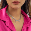 IngeSight.Z  Multi Row Rhinestones Short Choker Necklaces Shiny Crystal Necklaces Collar for Women Neck Wedding Jewelry