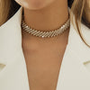 IngeSight.Z  Multi Row Rhinestones Short Choker Necklaces Shiny Crystal Necklaces Collar for Women Neck Wedding Jewelry