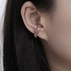 IngeSight.Z  Shiny Rhinestones Crystal Clip Earrings Without Piercing Small Cuff Ear Bone Fake Cartilage Earrings Jewelry