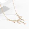 IngeSight.Z  Tassel Rhinestone Choker Necklace for Women Simple Crystal Bride Necklace Collar Wedding Jewelry Gift  2022