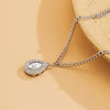 IngeSight.Z  Waterdrop Rhinestone Crystal Pendant Shoulder Body Chain for Women Punk Chain Necklaces Collar Body Jewelry